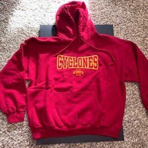 Iowa State Cyclones Gildan Hoodie Sweatshirt Men's XL Red Cardinal - Never Worn